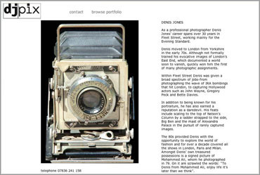 page about the photographer