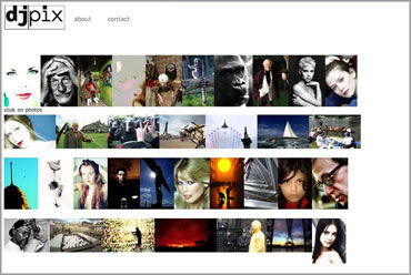 navigation portfolio page