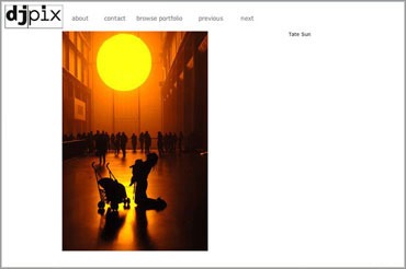 page showing vertical image of the Tate Weather project exhibit