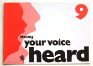 "making your voice heard" leaflet