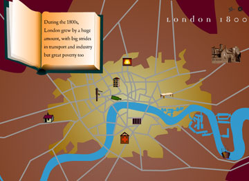 map of London 1800s